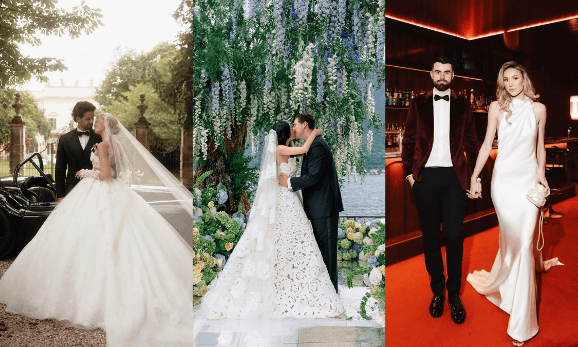 Viral Weddings of the Week: From Becca Bloom’s Rainy Lake Como ‘I Do’ to Chloë Grace Moretz’s Non-Traditional Blue Dress and Millane & Christian’s Christ-Centered Nuptials