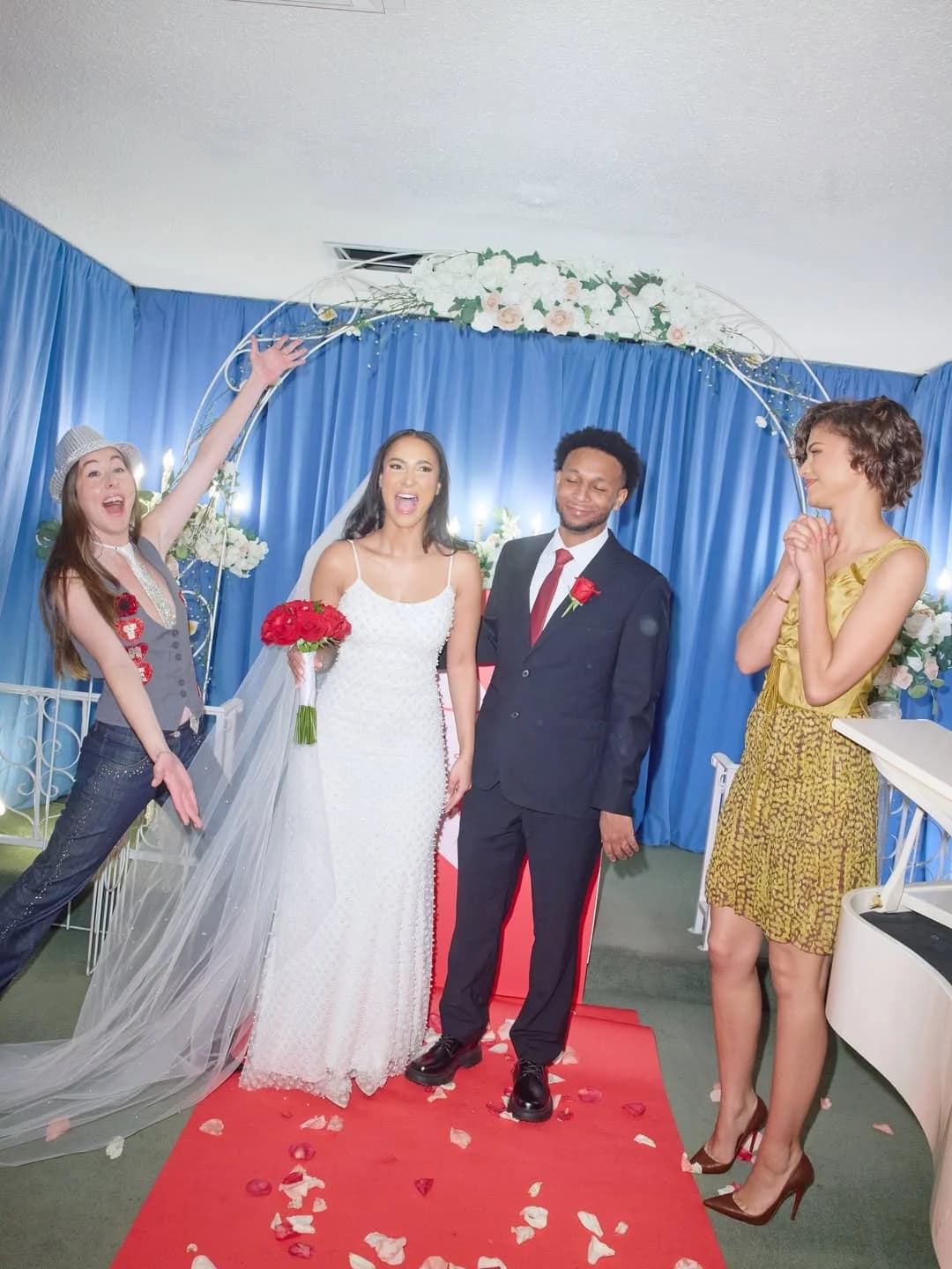Zendaya Makes a Surprise Stop at a Las Vegas Wedding Chapel