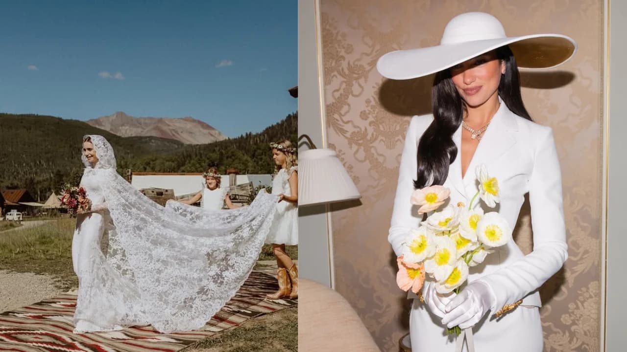 More Brides Are Saying No To The Traditional Veil. Here's What They're Wearing Instead.