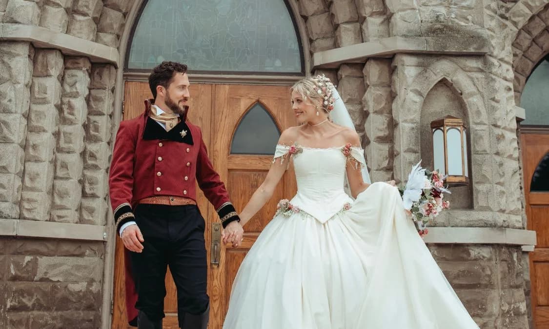 A Real-Life Disney Princess: Micarah Tewers Created Her Own Wedding Dress
