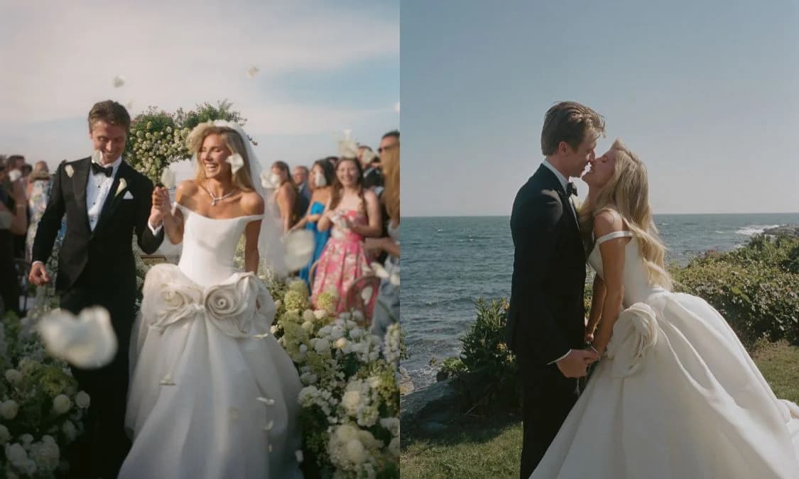 Acquired Style’s Brigette Pheloung Went Full Vera Wang for Her Newport “I Do”