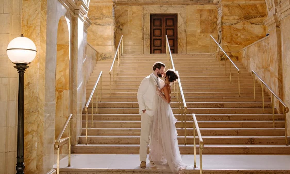 Kira Kirby’s Boston Public Library Wedding Was Made for Jewelry Lovers