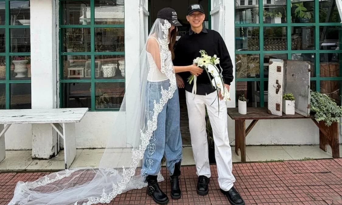 The Cool Bride Uniform: This Vietnamese Creator Just Made Jeans Look Bridal