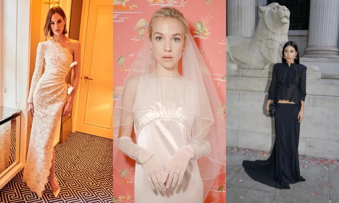 5 Brides Who Said “I Do” in Saint Laurent by Anthony Vaccarello