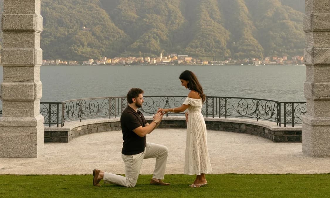 King Woolz’s Lake Como Proposal Had a Unique Ring