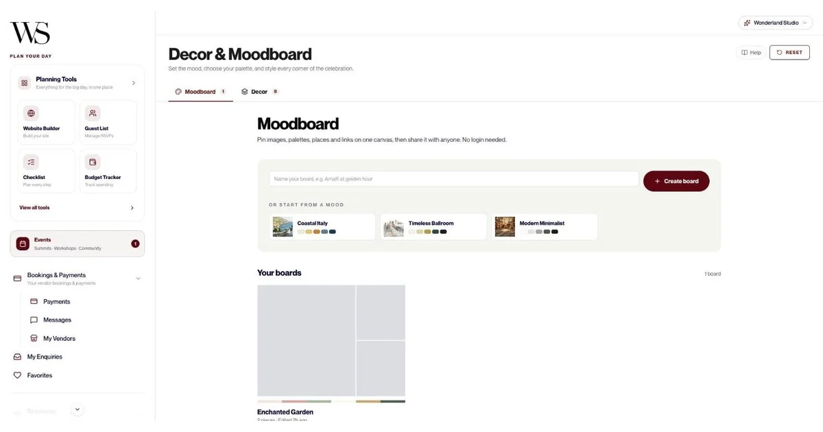 Is Pinterest or a Wedding Mood Board Tool Better for Planning Your Wedding Style?