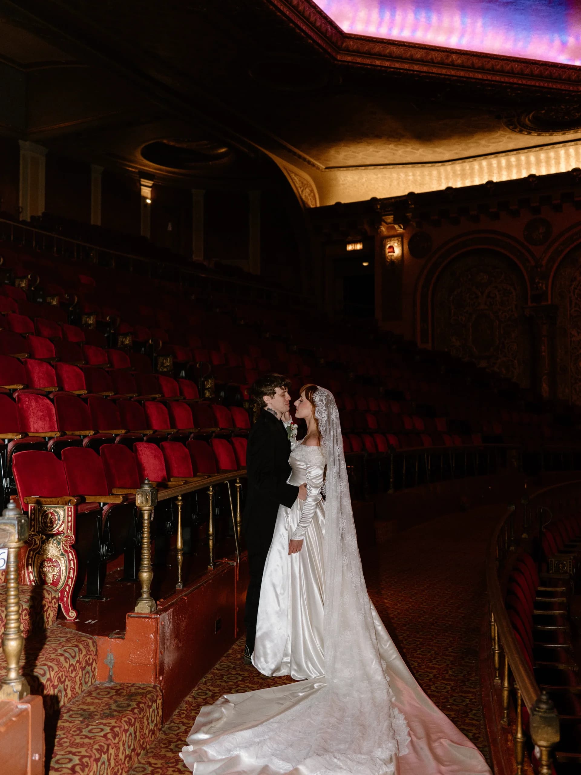 This Couple Turned Their Local Theatre Into the Most Personal Wedding Venue