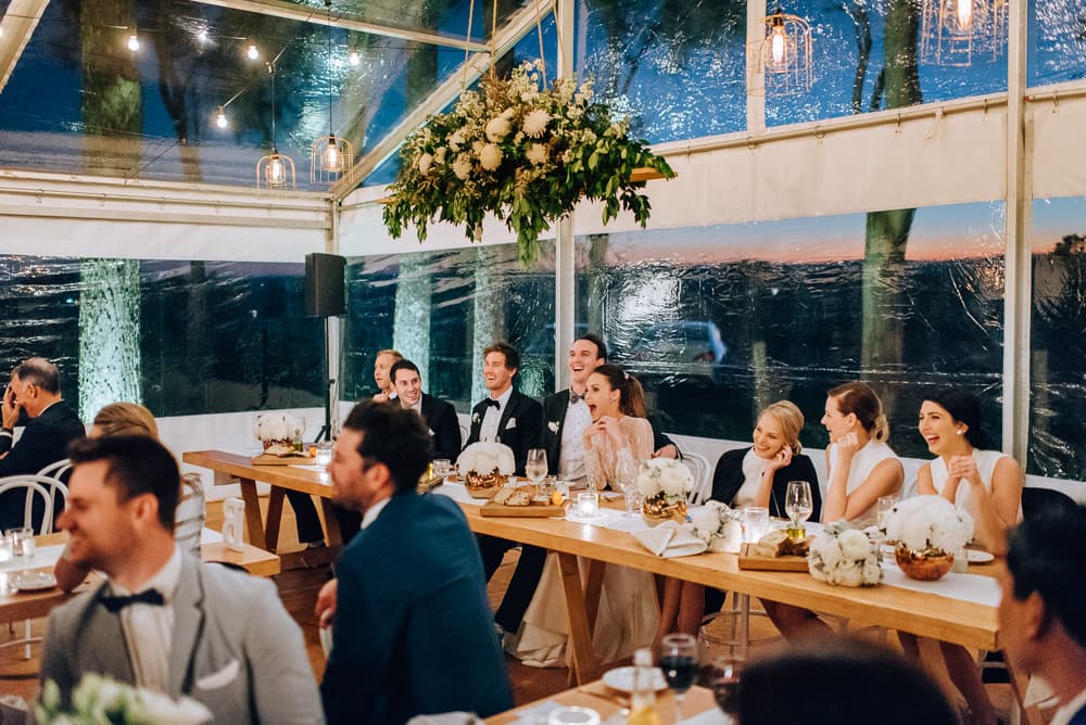 An All-White Wedding With A Romantic Entrance