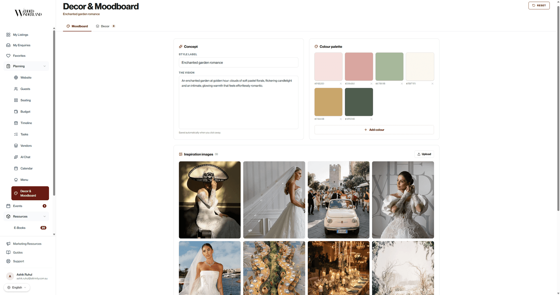 Wonderland Studio decor and moodboard