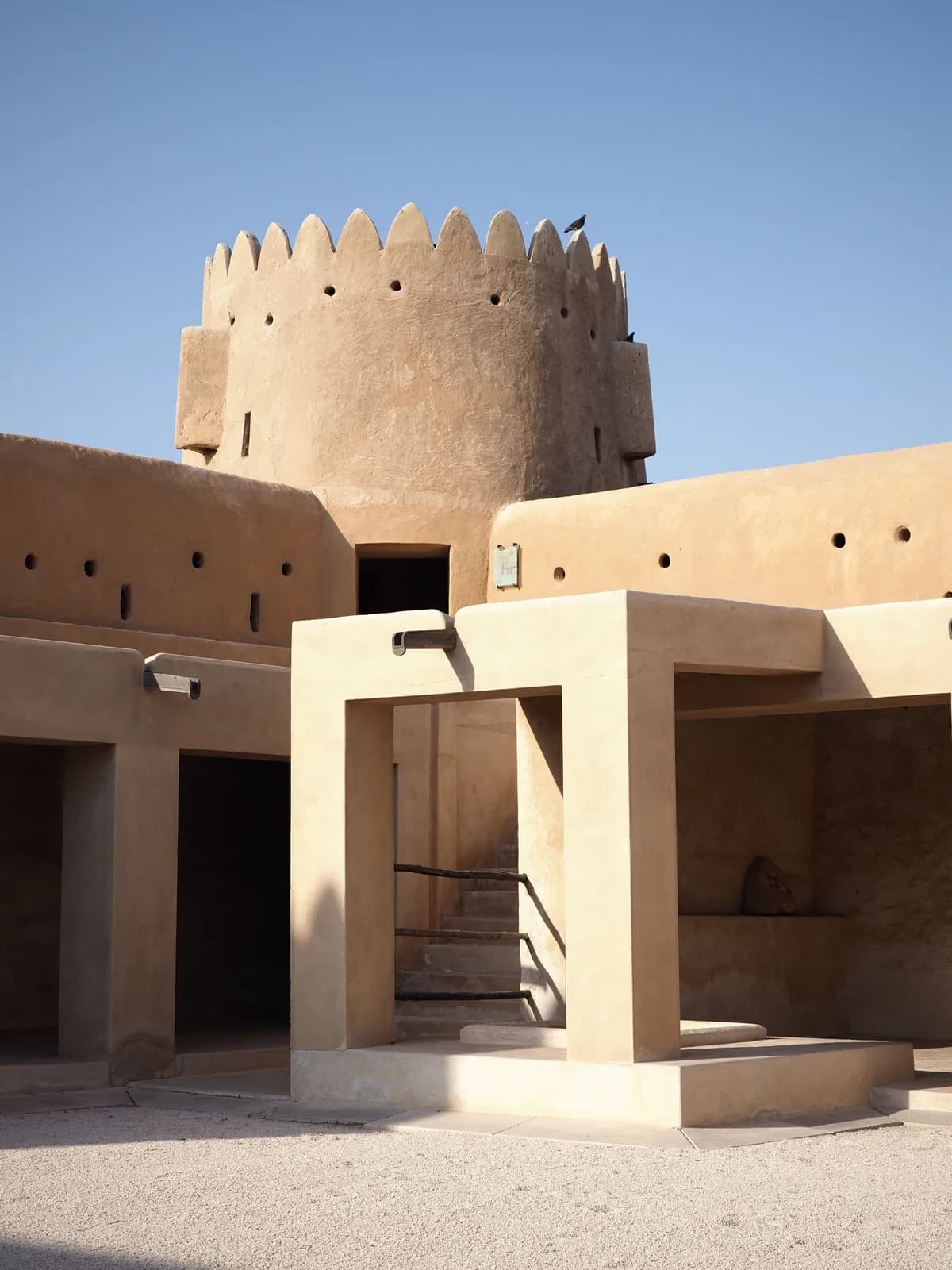 A historic Qatari fort in traditional architecture