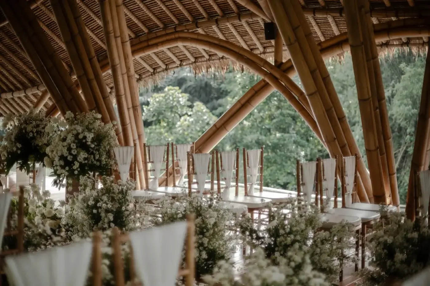 Chapel reception set-up