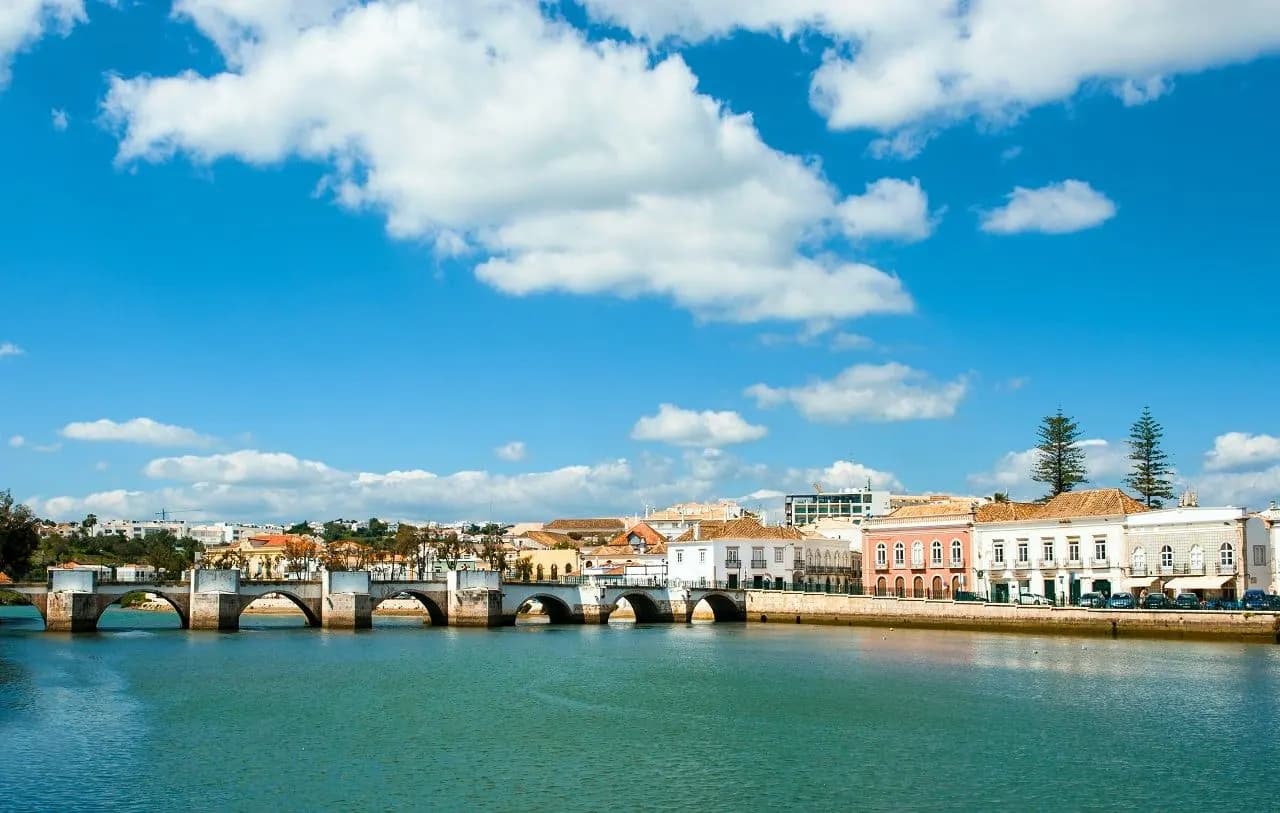 The old bridge over the Gilão river in Tavira