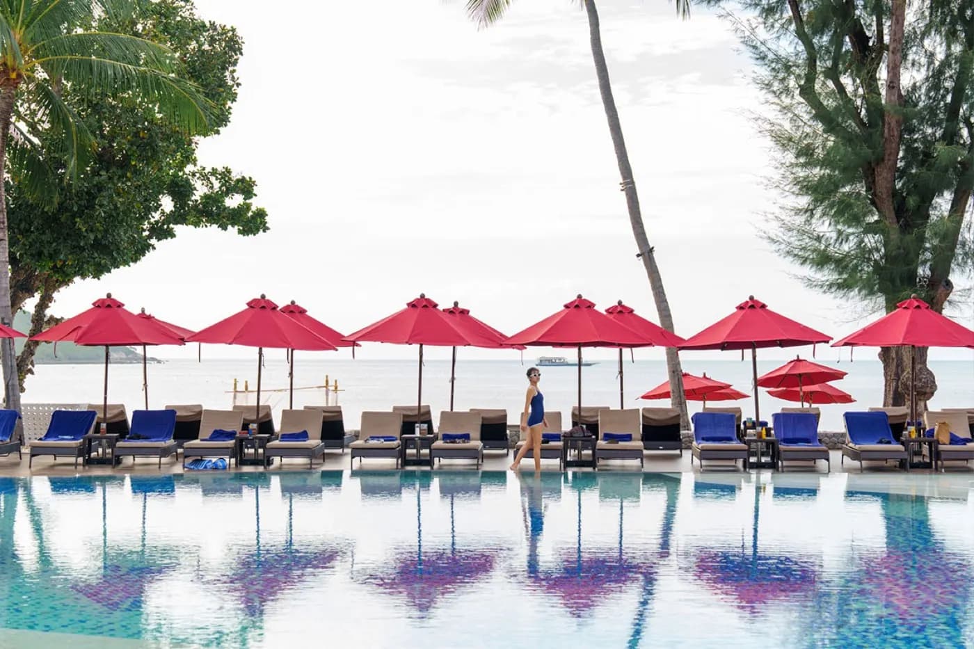 Pool by the beach