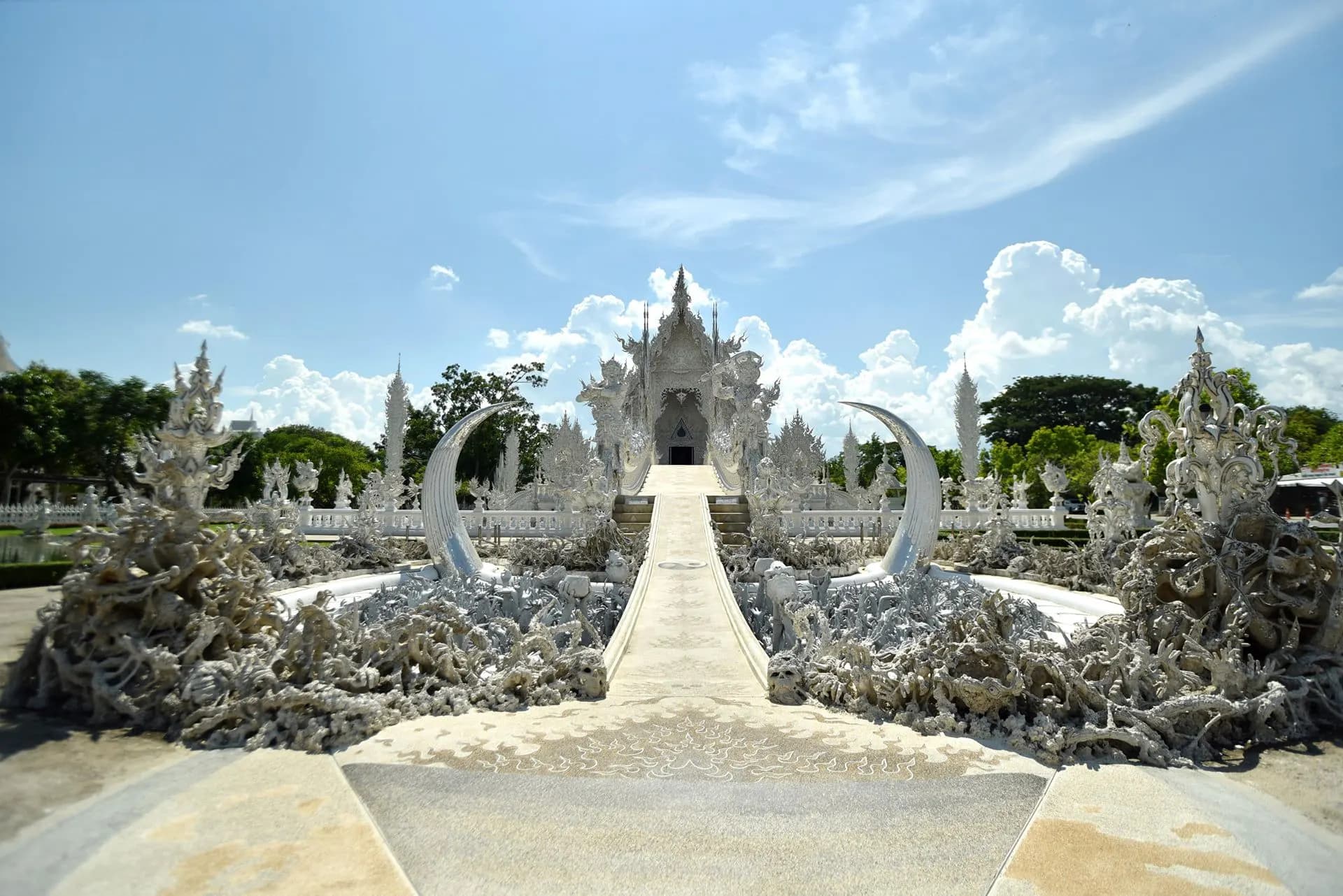 Elephant sanctuary and the White Temple