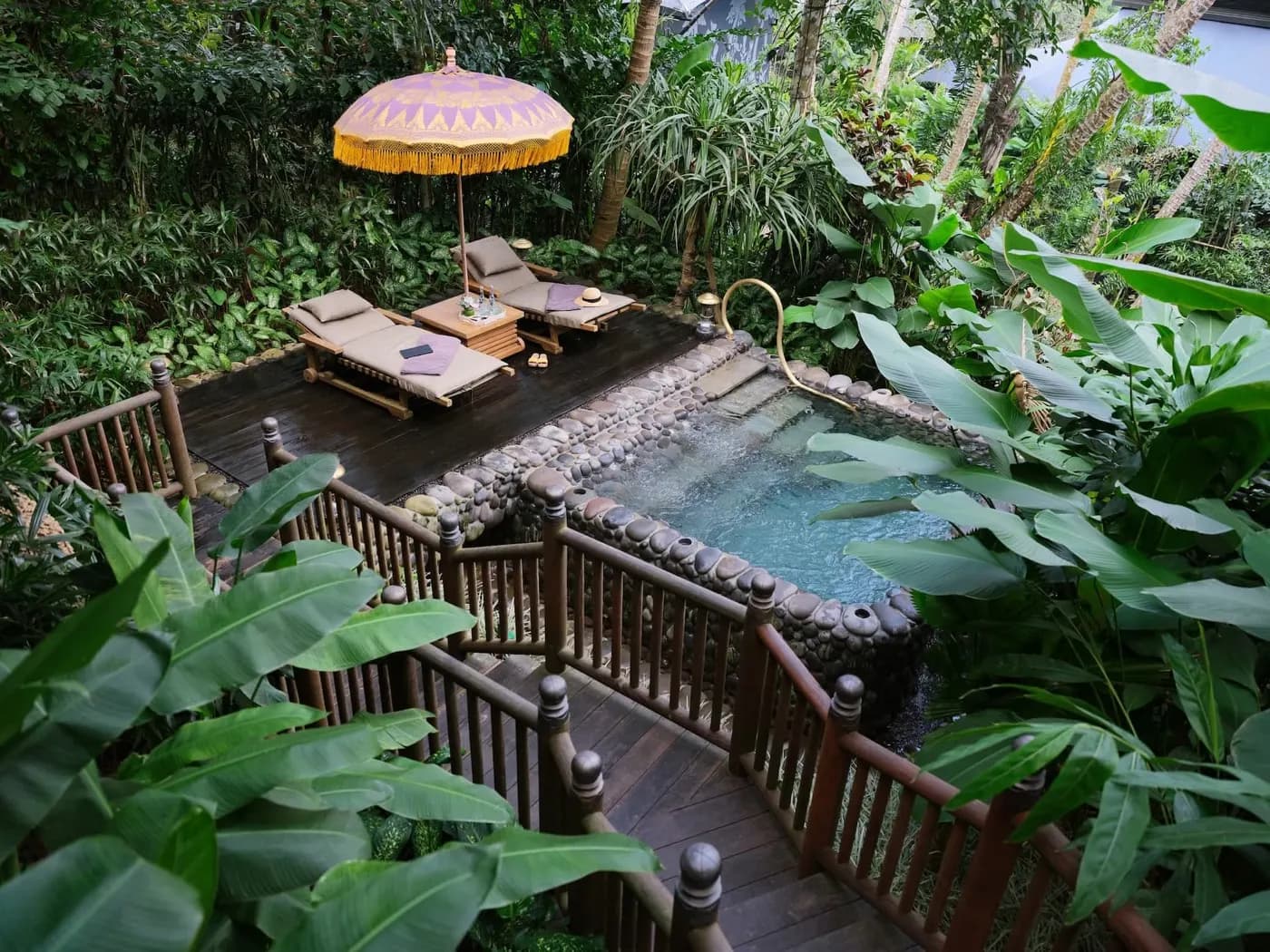 Tent pool deck