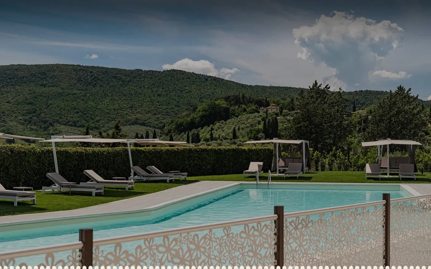 Pool and hills
