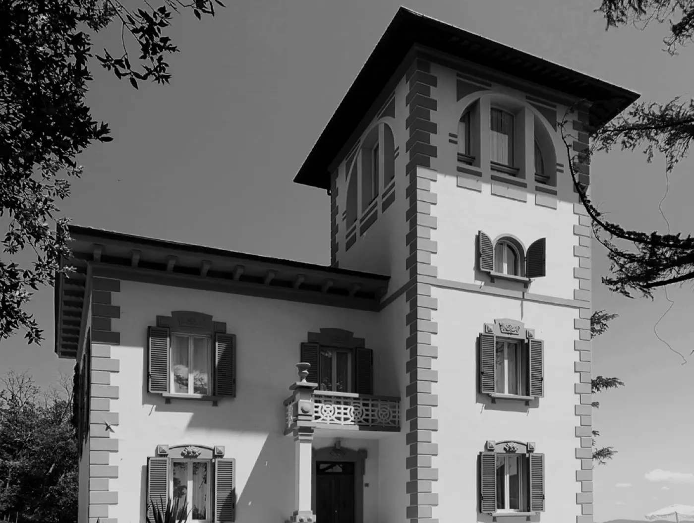 Historic villa tower