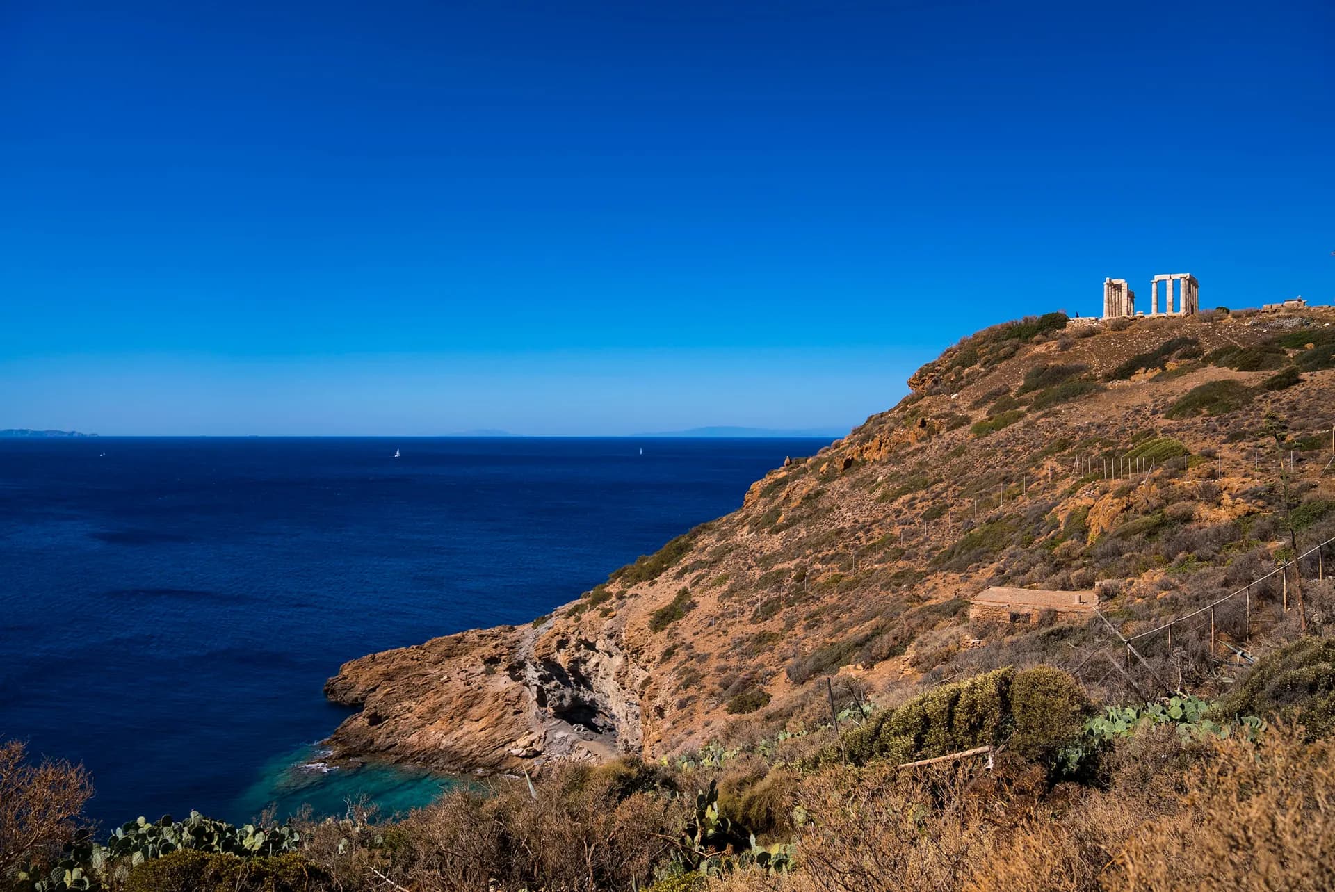 Arrive in Athens, then Cape Sounio
