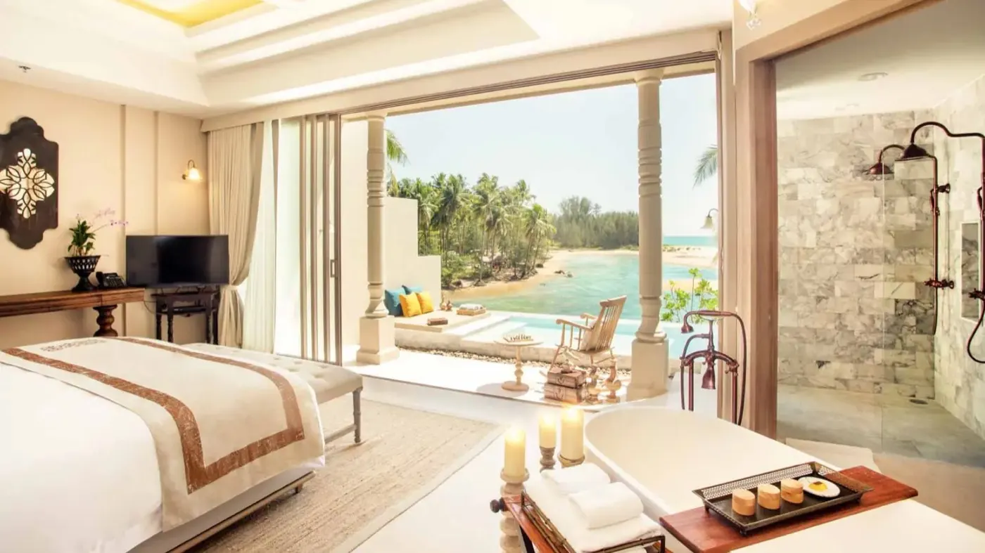 Beach view villa