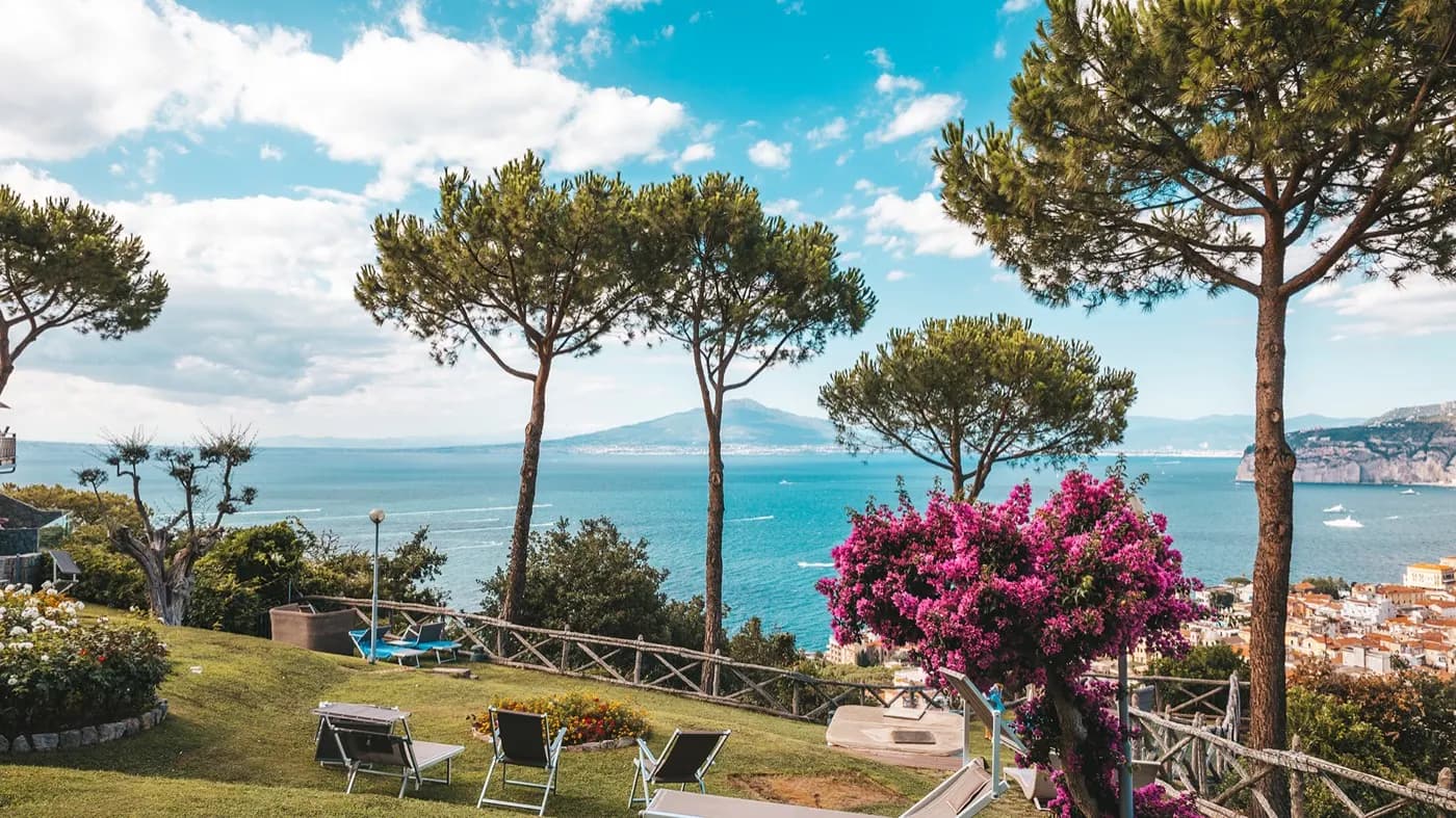 Gardens with sea view