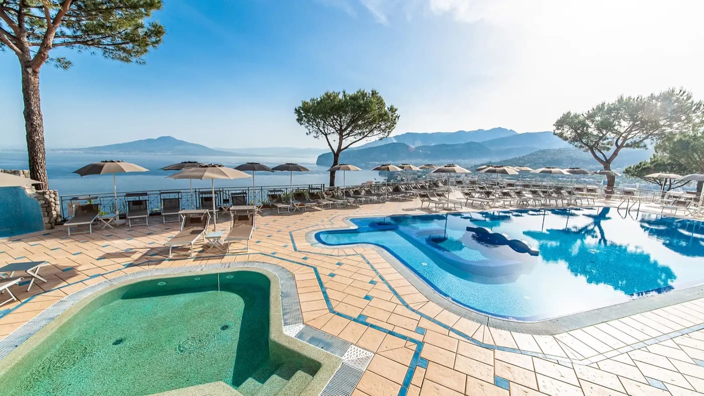 Pool with sea view