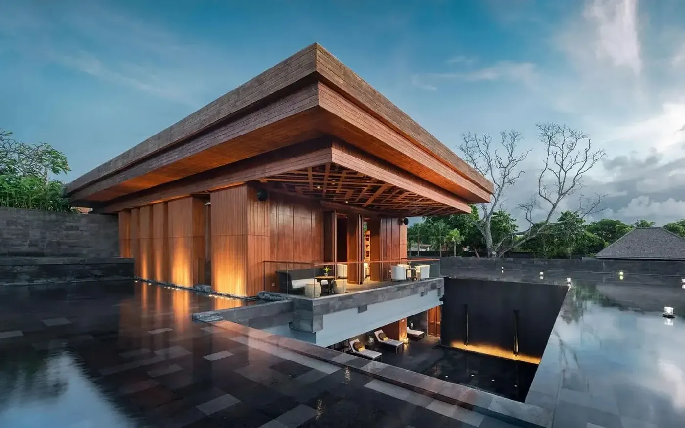 Pavilion by the pool