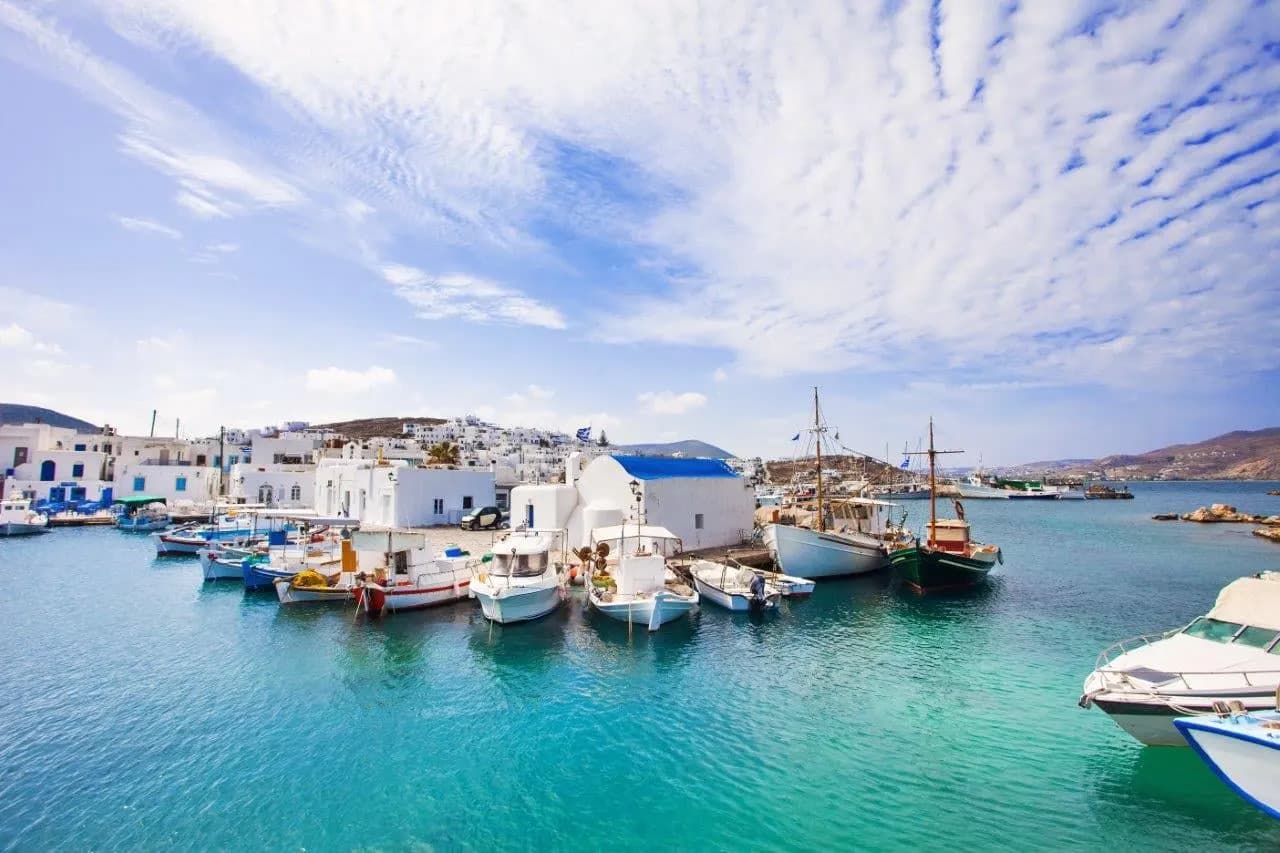 Arrive on Paros
