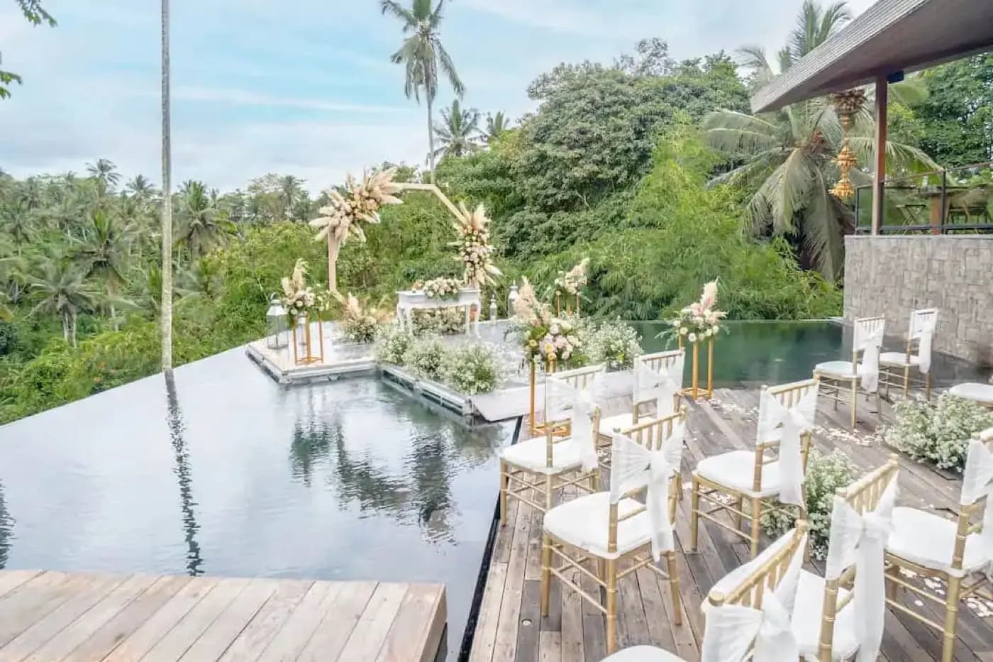 Infinity Pool deck ceremony