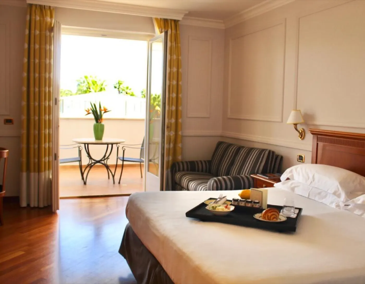 Room with balcony