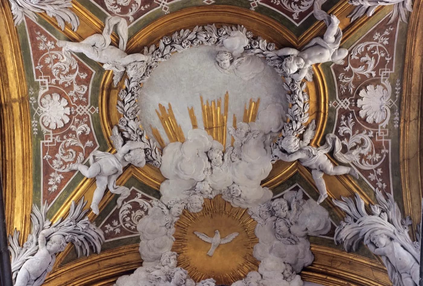 Stucco ceiling detail