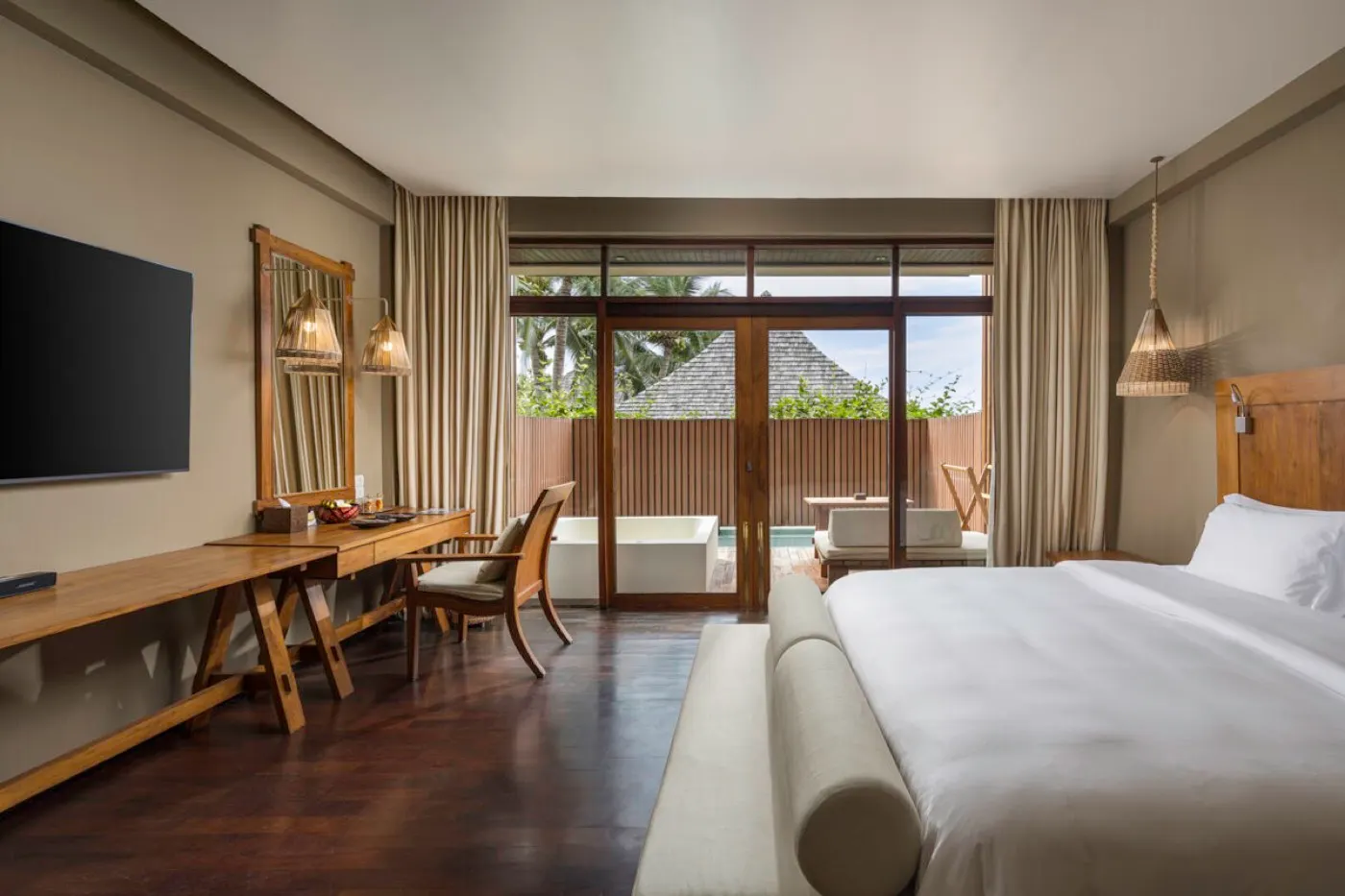 Pool villa bedroom