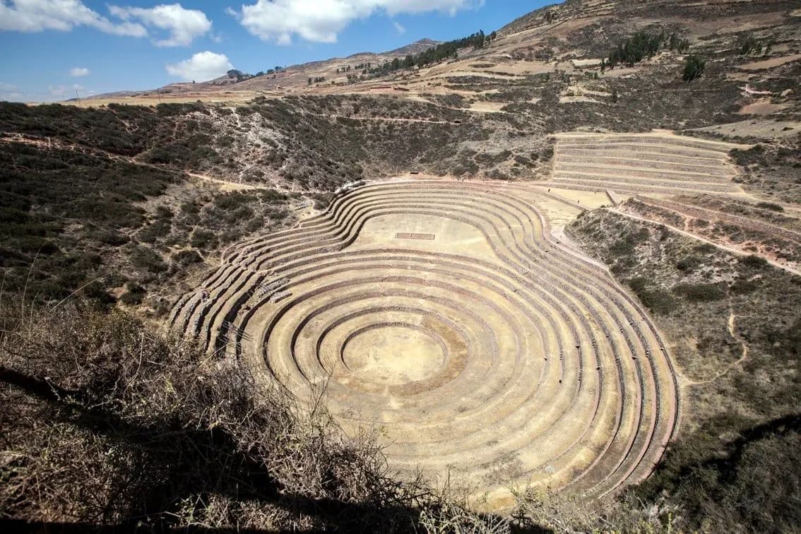 The circular Inca terraces of Moray