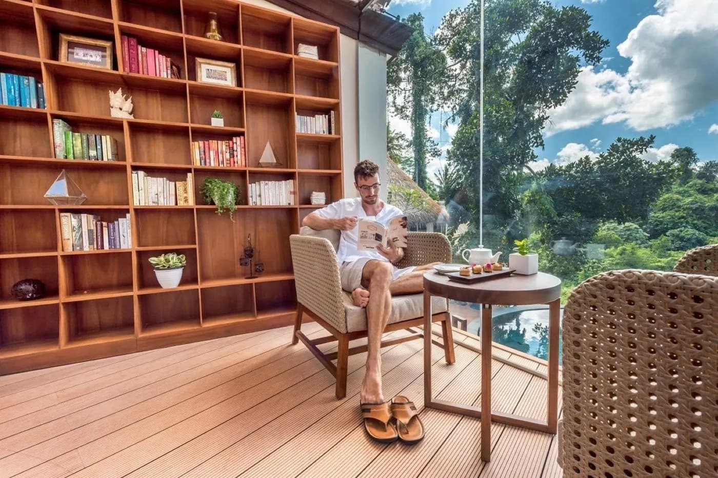 Jungle view library terrace