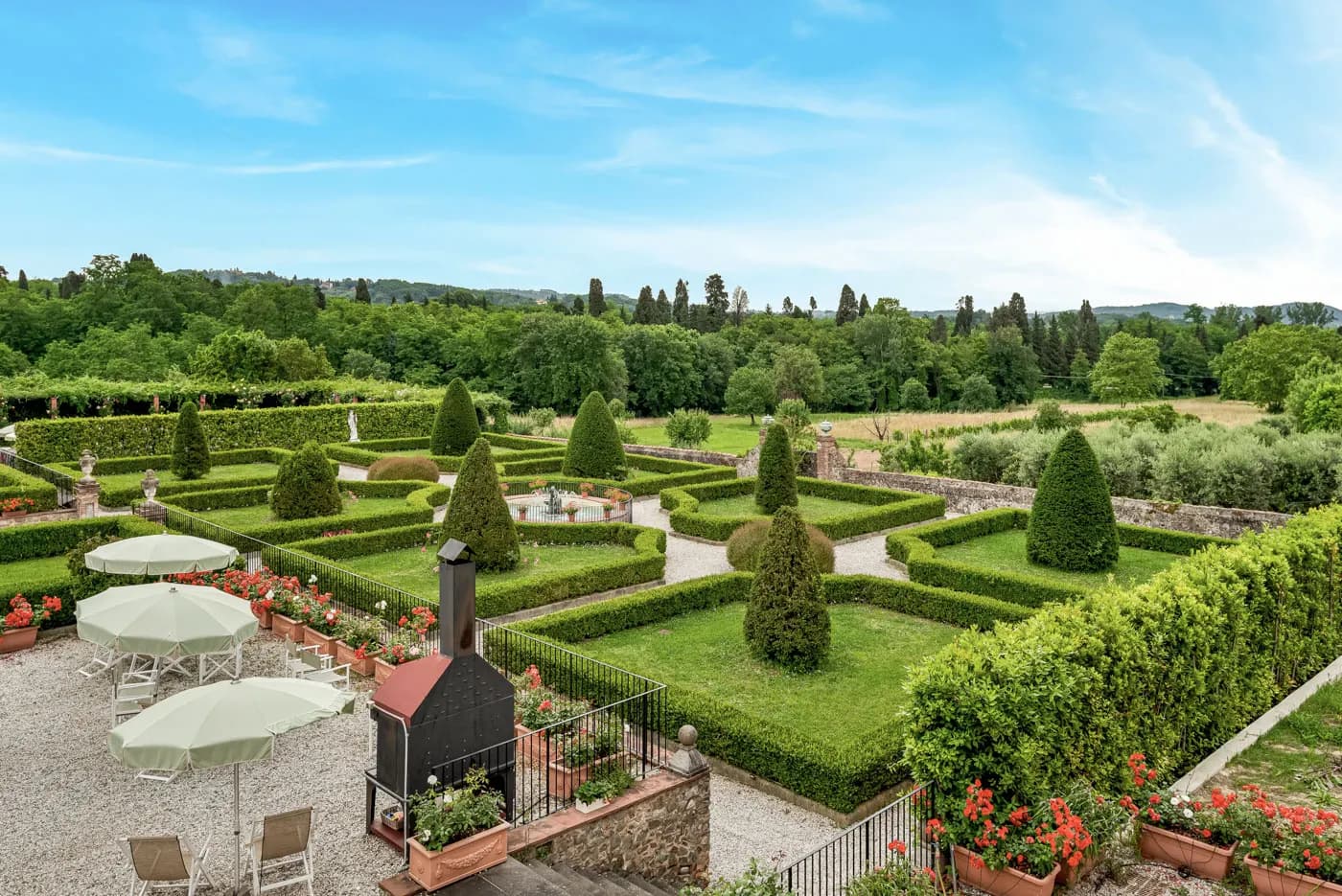 Formal Italian garden