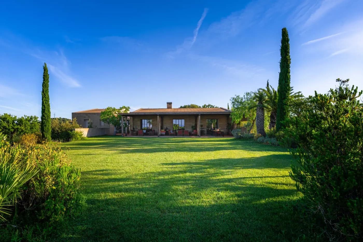 Villa lawn and gardens