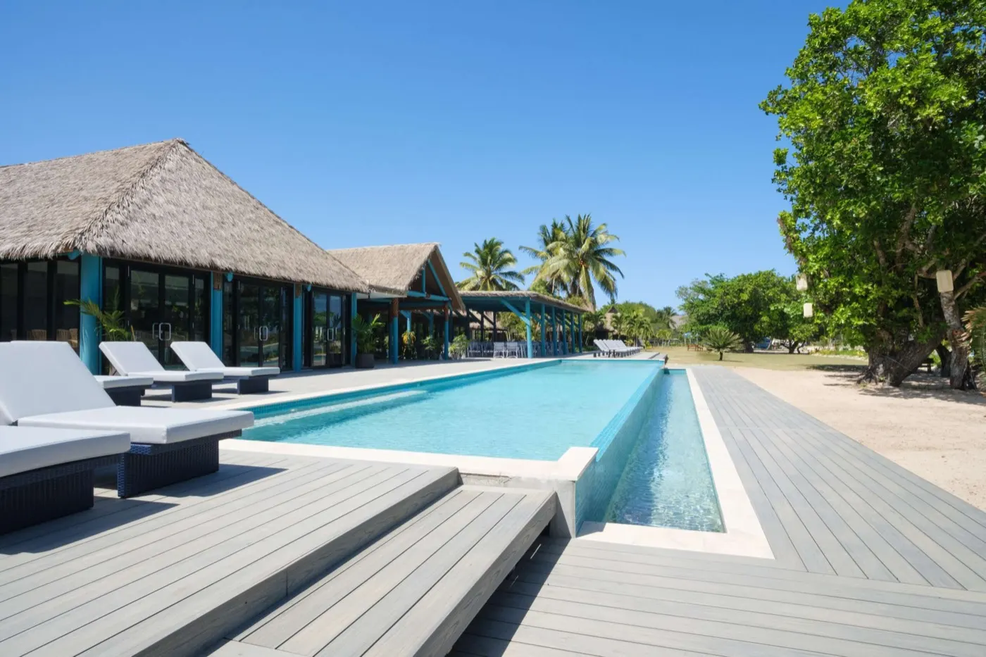 Pool deck and bures