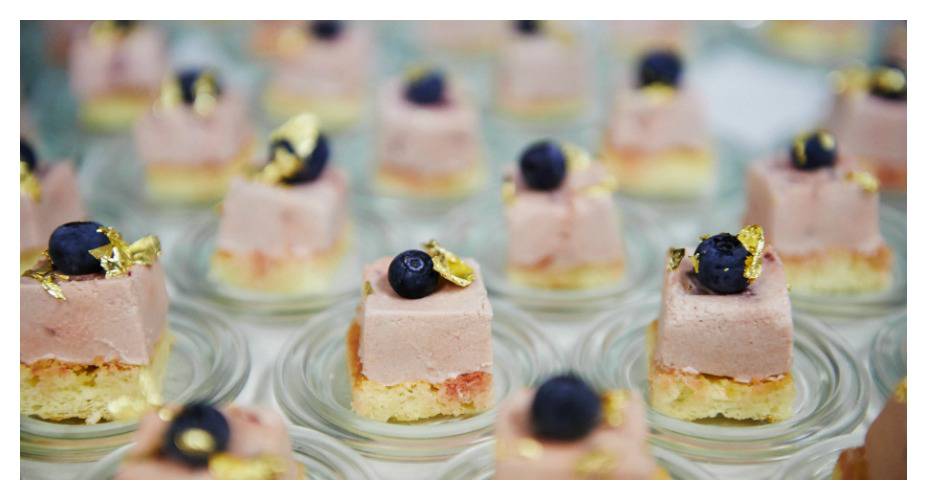 Strawberry and blueberry Charlotte - kosher catering at InterContinental Sydney Double Bay