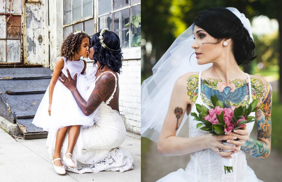 25 SHOW-STOPPINGLY BEAUTIFUL BRIDES WITH TATTOOS - Wedded Wonderland