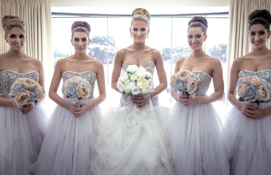 9 Kristen's bridesmaids. Photography by John Wilson