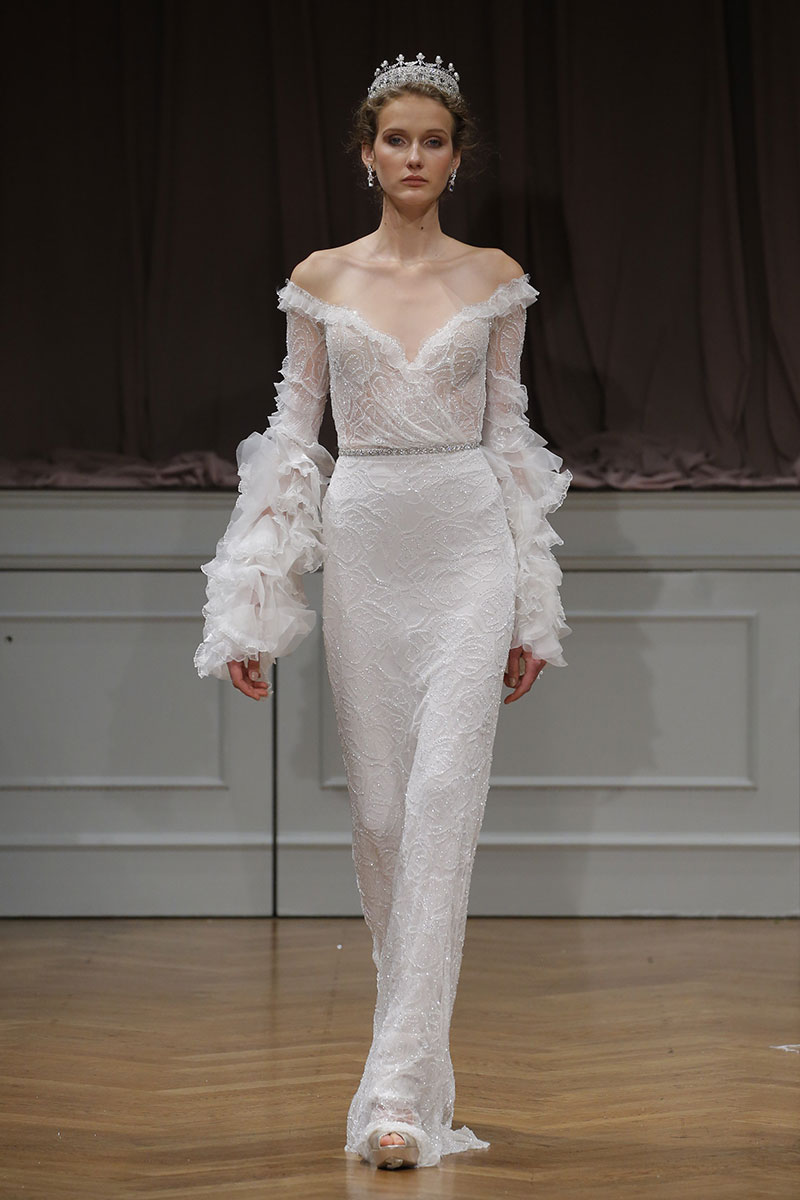 Alon Livne White Fall 2017 New York Bridal Week Wedding Dress Collection Dominique Dress