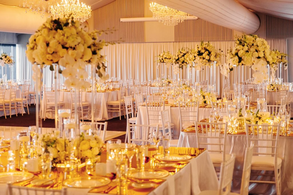 gold themed wedding