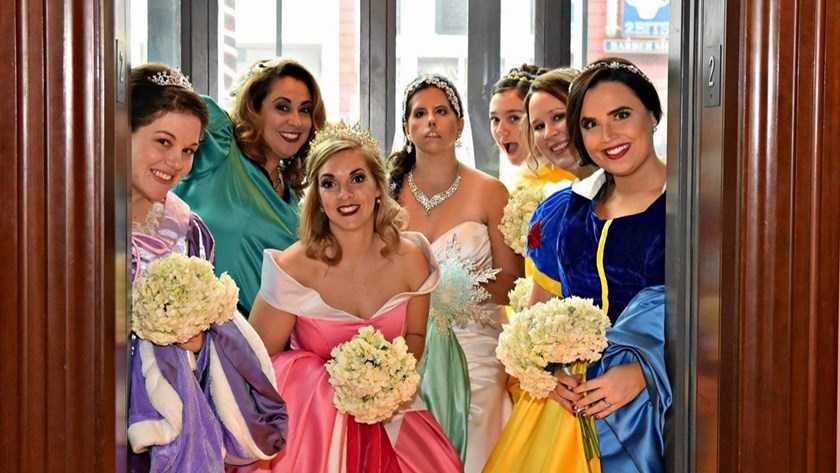 The Ultimate Disney Themed Wedding – incl Bridesmaids in Princess Costumes!