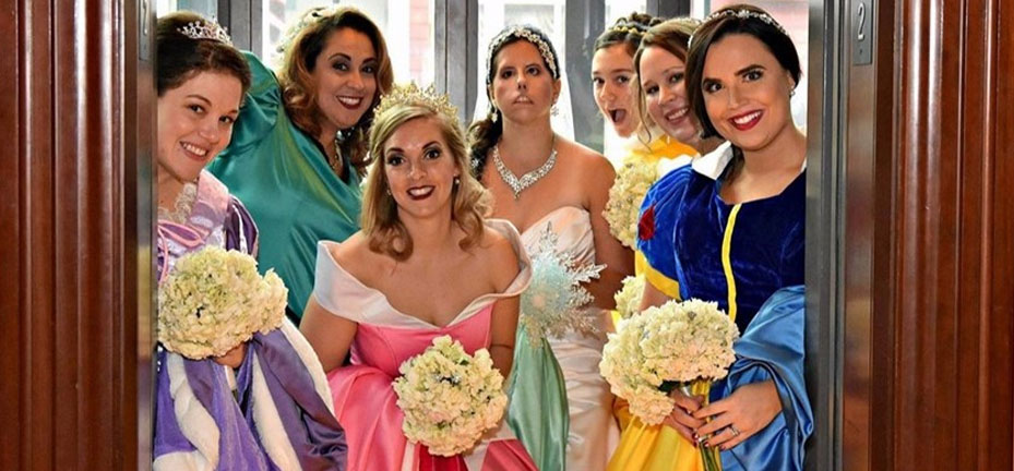 The Ultimate Disney Themed Wedding – incl Bridesmaids in Princess Costumes!