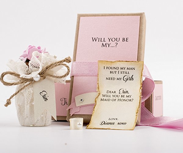 be my bridesmaid message in bottle