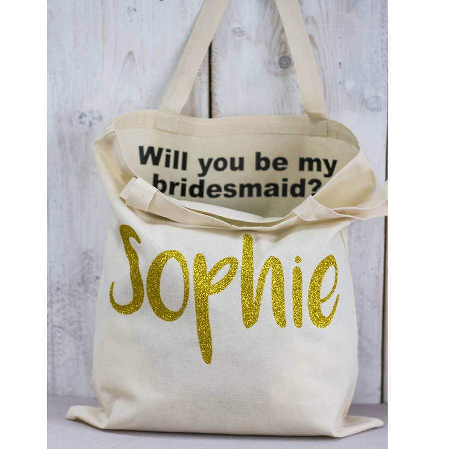 be my bridesmaid tote bag