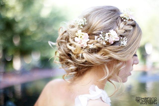 braided hair and flower crown