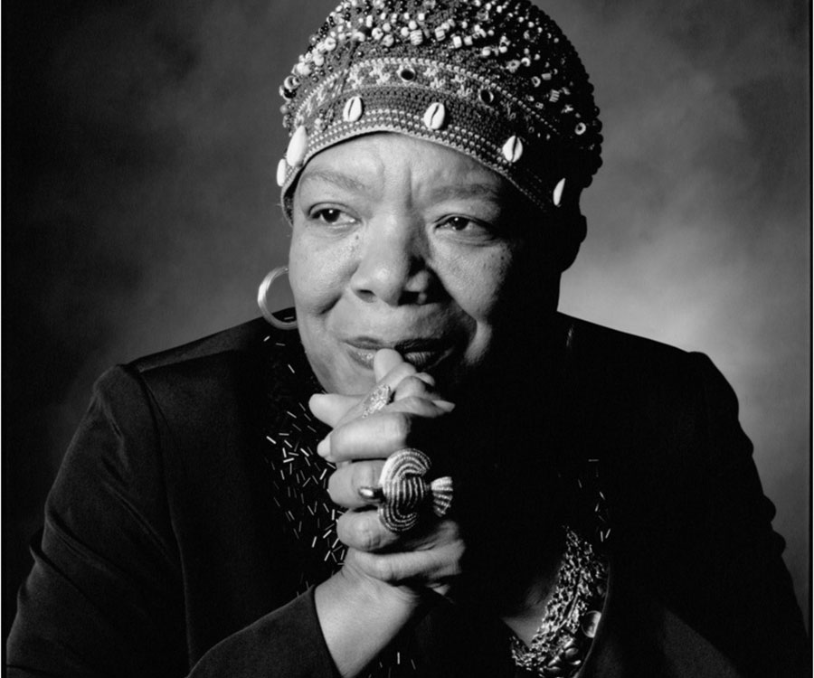 Maya Angelou black and white headshot
