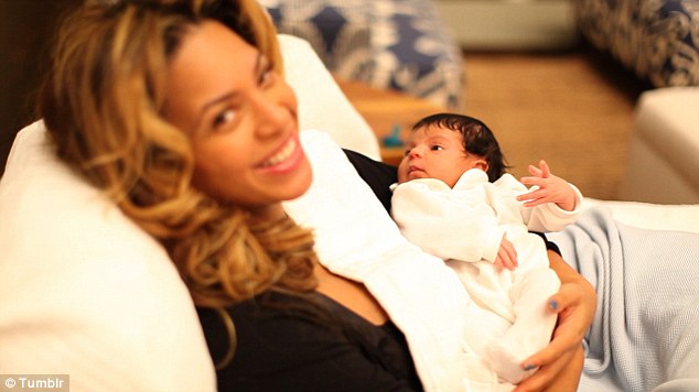 beyonce gives birth to blue ivy