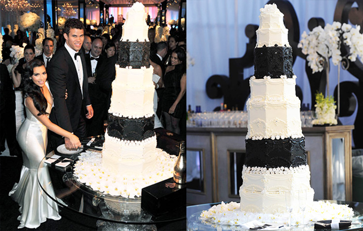 Kim K and Kris Humphries wedding cake