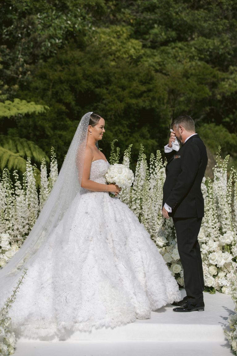 This Bride Donned A Glamorous Ball Gown on Her Special Day - Wedded ...